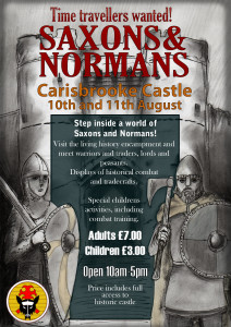 Flyer for a Historical Re-enactment Event at Carisbrooke Castle - 2010